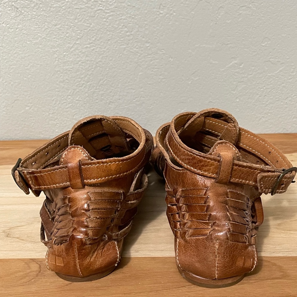 Bed Stu Claire III Tan/Brown Woven Gladiator Sandals size 6 - Picture 5 of 9